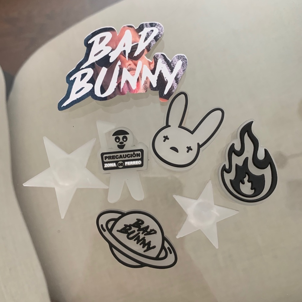 Bad Bunny Croc Jibbitz Charms